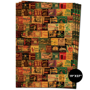 Tiki Matchbooks Gift Wrap Sheets Tiki Matchbooks Gift Wrap Sheets