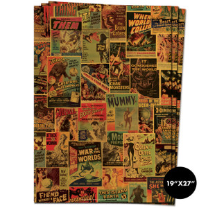 Drive In Movies Gift Wrap Sheets Drive In Movies Gift Wrap Sheets