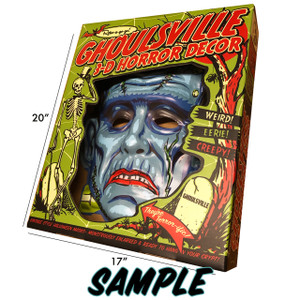 Full Moon Frankie 3-D Wall Decor w/Box - Sample Full Moon Frankie 3-D Wall Decor w/Box - Sample