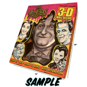 Grandpa Munster 3-D Wall Decor w/Box - Sample Grandpa Munster 3-D Wall Decor w/Box - Sample
