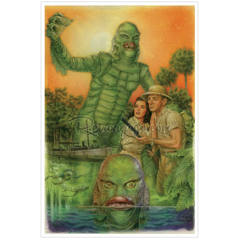 P'gosh "Return to the Black Lagoon" Print P'gosh "Return to the Black Lagoon" Print