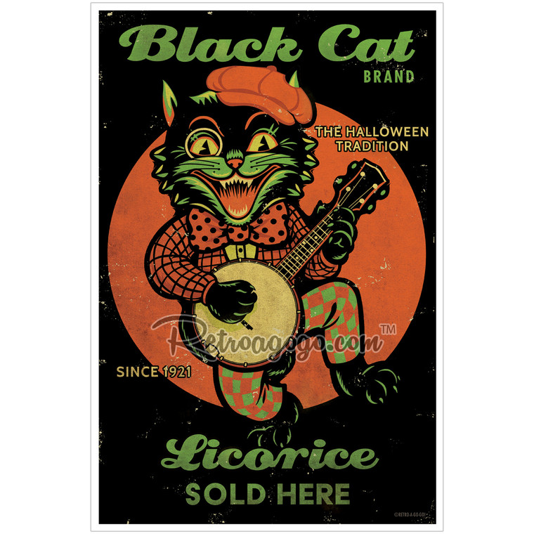 Black Cat Licorice Print Black Cat Licorice Print