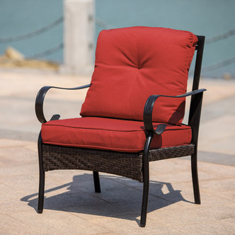2-piece Indoor or Outdoor Patio Furniture Single Chair