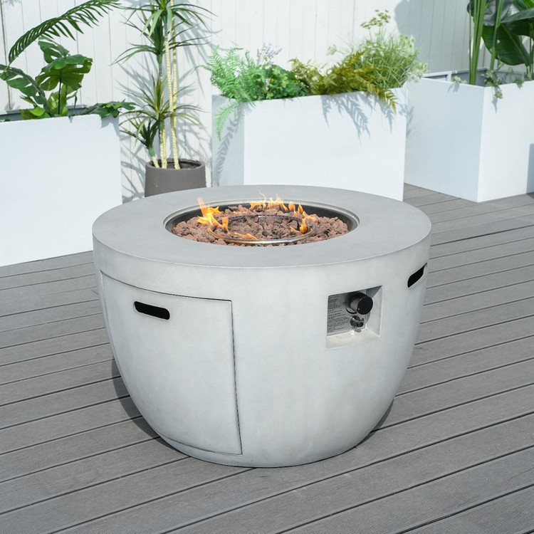 Direct Wicker Fire Pit Table