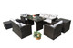 Direct Wicker Brown Rattan Seating Set with Cushions and Chairs