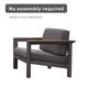 Details of Dark Gray Aluminum Conversational Seating Sofa Set