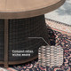 Details of  Aluminum Round Fire Pit Table