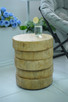 Direct Wicker Round Side Table Natural Decorative Garden Stools