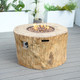 Direct Wicker Round Fire Pit Table , Terrafab Material Outdoor Fire Pit Table,Gas Fire Pit Dining Table| Model PAG-2180