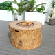 Direct Wicker Round Fire Pit Table , Terrafab Material Outdoor Fire Pit Table