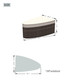 Size of Patio Furniture Outdoor Sectional Sofa Set Rattan Daybed