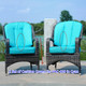 Cyan Cushion Covers for 2 Piece of Patio Chair PAC-009 