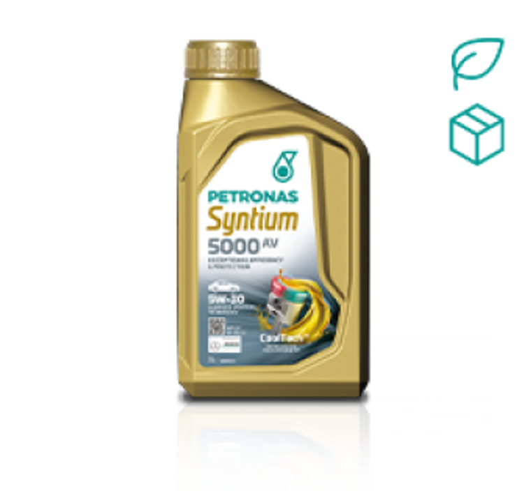 PETRONAS Syntium 5000 AV 5W-30 motorolie, 1 liter