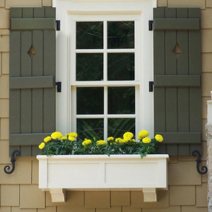 7" Stainless Steel "S" Shutter Dog Hold Backs- Pair