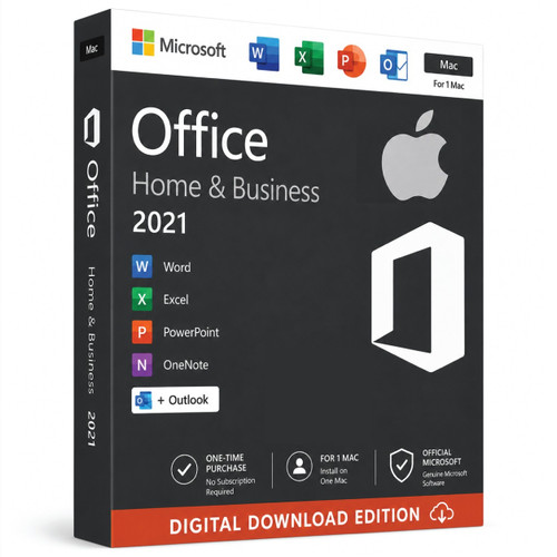 Genuine MS Office 2021 Home and Business (for Mac only) - Key for 1 MAC