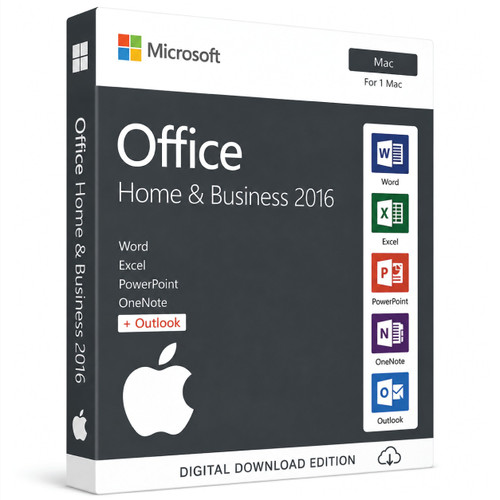 Genuine MS Office 2016 Home And Business (For Mac Only) - Key For 1 MAC