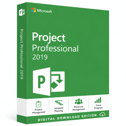 Genuine MS Project 2019 Professional (for Windows 10 or 11 or Windows Server 2019)