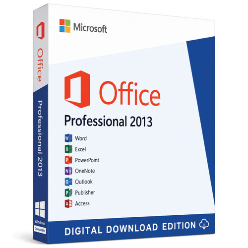 Genuine MS Office 2013 Professional Plus (for windows pc only)