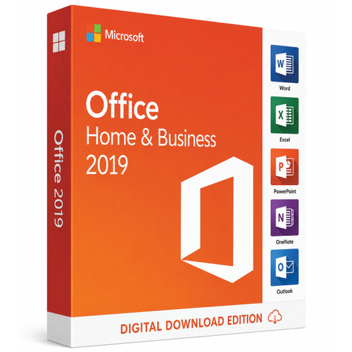 Genuine Microsoft Office 2019 Home & Business (for Windows 10 or 11) - Key for 1 PC
