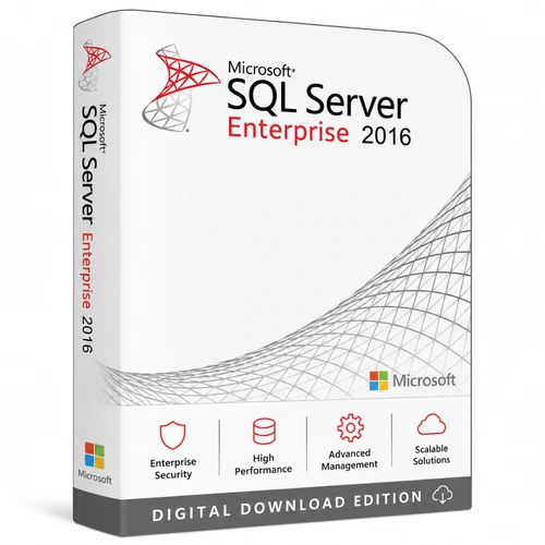 Microsoft SQL Server 2016 Enterprise retail core licence product image