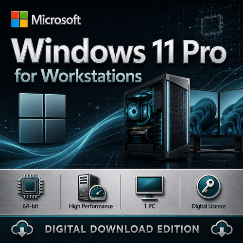 Microsoft Windows 11 Pro for Workstations - 64-bit | 1 PC