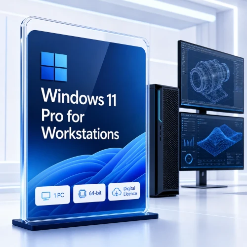 Microsoft Windows 11 Pro for Workstations digital licence for one compatible 64-bit PC