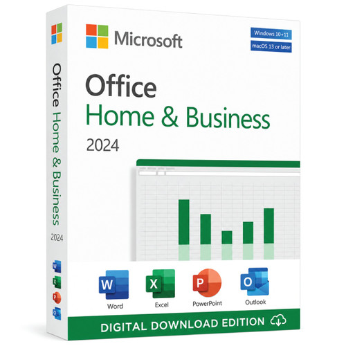 Genuine MS Office 2024 Home and Business (32/64 bit) PC or MAC