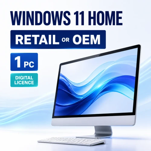 Microsoft Windows 11 Home Retail or OEM digital licence for one PC