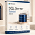 Microsoft SQL Server 2022 Standard Digital Download Edition box with cobalt database core and copper data pathways.