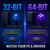 Windows 8.1 Home 32-bit and 64-bit compatibility comparison