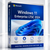 Microsoft Windows 11 Enterprise LTSC 2024 digital download edition displayed as a premium blue 3D software box with long-term stability, enterprise security, controlled updates and specialised-device icons.