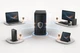 Secure remote access connections from laptops, shared workstations and a tablet to a central server