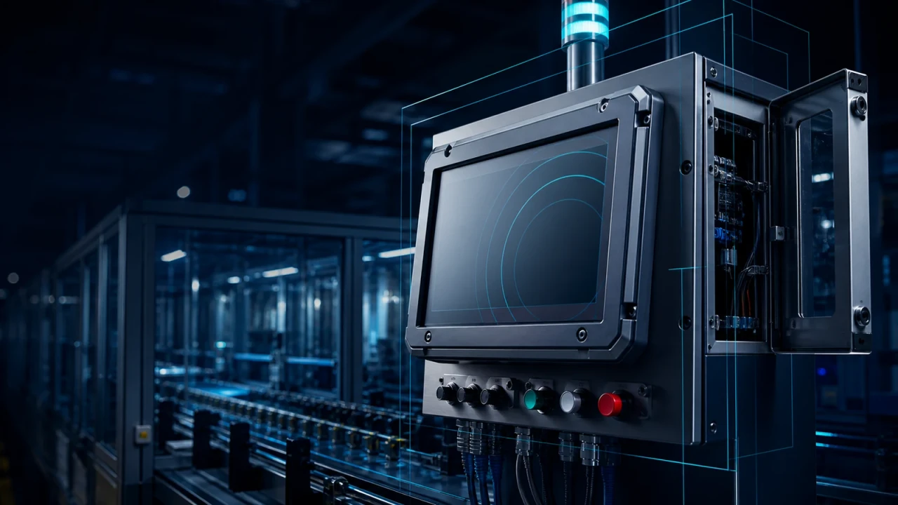 Rugged industrial control terminal protected by layered device-lockdown and write-protection controls