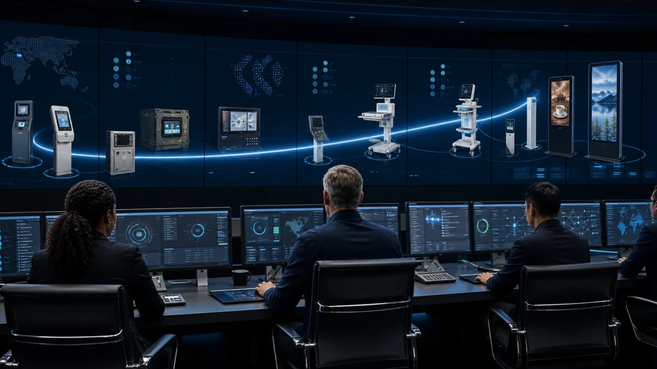 Enterprise operations team monitoring a long-lived fleet of fixed-function devices