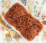 Cast Wildflower Loaf Pan with Bundt® Finishing Tools