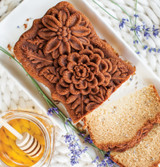 Cast Wildflower Loaf Pan with Bundt® Finishing Tools