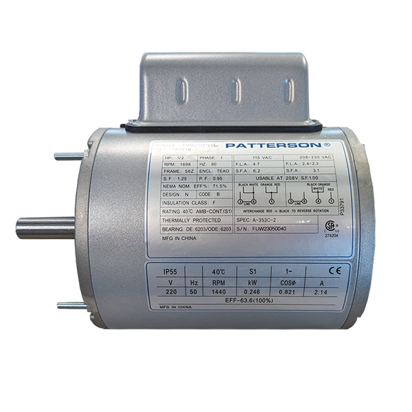 Motor for 18" & 22" HV Fan