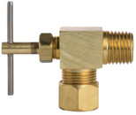 Angle Needle Valve - Compression to Male Pipe