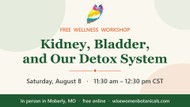Kidney, Bladder, and Our Detox System