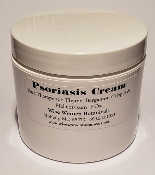 Psoriasis Cream is an all natural cream blended to cool angry inflamed, dry, flaky skin.  Easy asorption to better noursih your skin. Enjoy showing off your skin again!