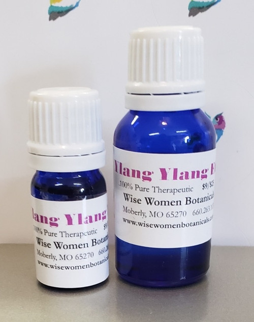 100% Pure and Therapeutic Ylang Ylang Essential Oil.
