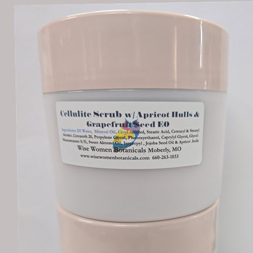 Smoothing Body Scrub with Apricot Hulls and Grapefruit Seed EO - Wise Women Botanicals