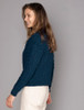 Women's Merino Aran Sweater - Atlantic