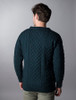 Mens Traditional Aran Irish Wool Sweater - Blackwatch