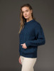 Merino Wool Aran Lumber Jacket - Atlantic