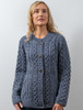 Women's Merino Wool A-Line Fit Cardigan - Denim