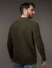 Wool Cashmere Crew Neck Sweater -Loden