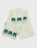 Three Shamrocks Merino Scarf - Natural White