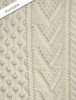Pattern Detail from Mens Handknit Honeycomb Stitch Sweater