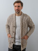 Men's Shawl Neck Cardigan - Oatmeal 